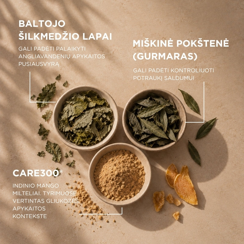 Maisto papildas apetito kontrolei, gliukozes apykaitai, angliavandeniu apykaitai, lieknejimui OXANTIN® MED Carbo Reduce