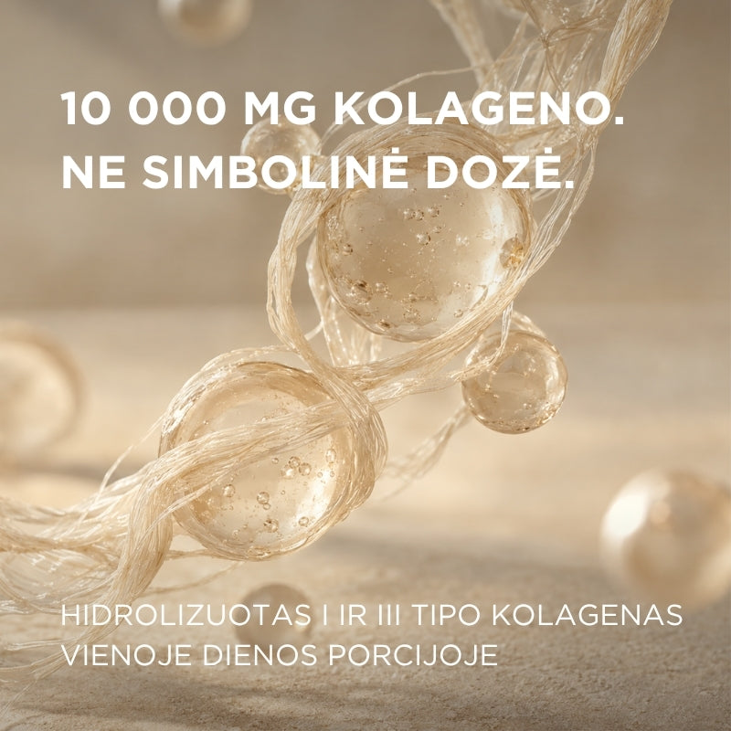 Hidrolizuotas jūrinis kolagenas su vitaminu C, cinku ir variu Collagenix Forte