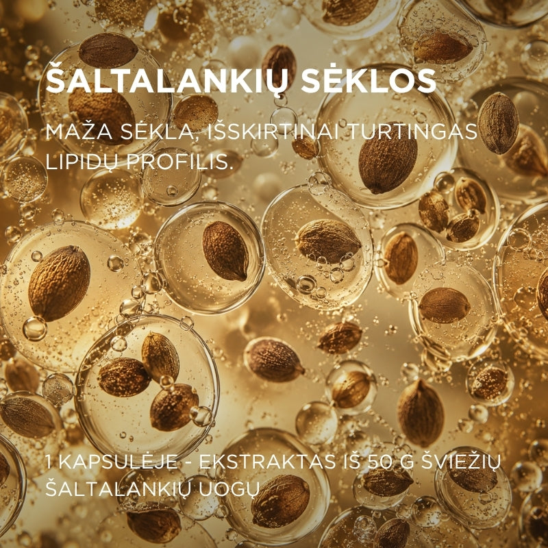 papildas HIPPOCOR® Omega-3-6-9 iš šaltalankių sėklų aliejaus