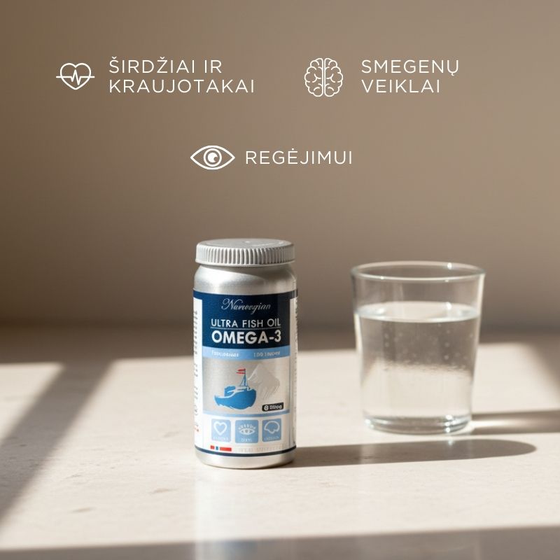 Žuvų taukai ULTRA FISH OIL OMEGA-3