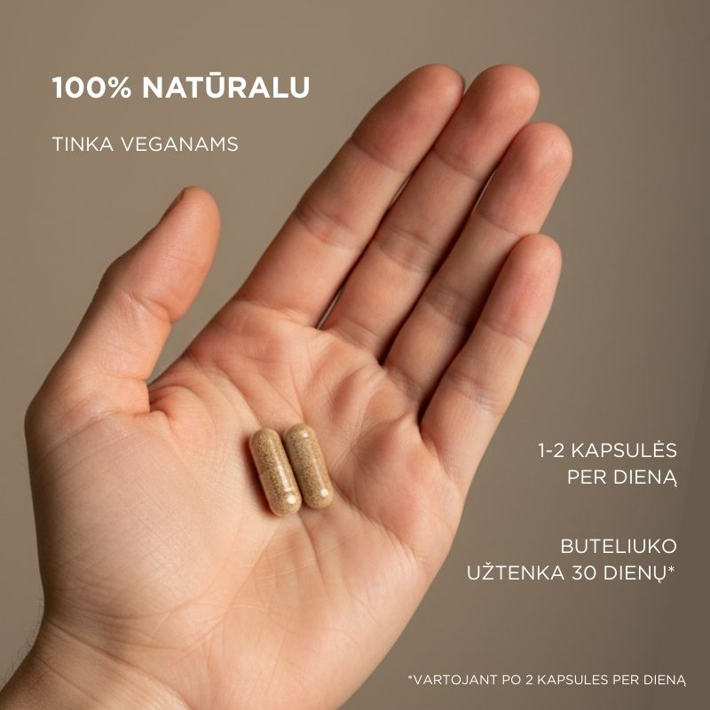 Maisto papildas su šafranu, bacopa ir ginkmedžiu Positive Focus & Memory