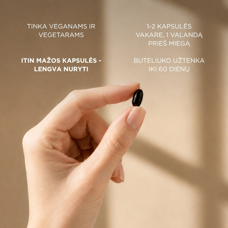 papildas miegui su valerijonu, apniais ir citrinine melisa sedoxan