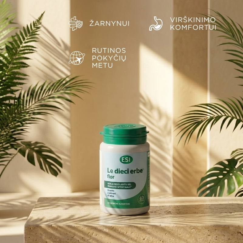Maisto papildas žarnynui Le dieci erbe® flor