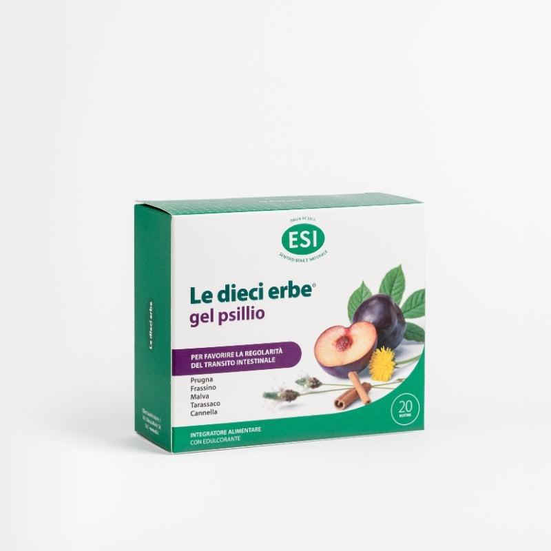 Maisto papildas su psyllium skaidulomis žarnynui ir virškinimui Le dieci erbe® gel psillio