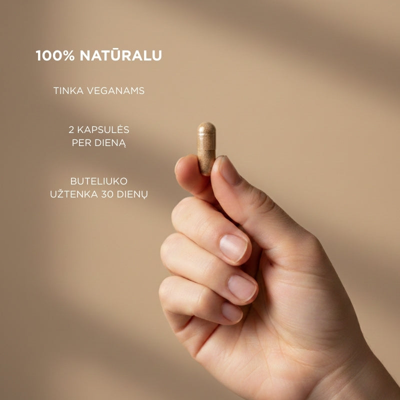 Maisto papildas su šafranu, valerijonu ir citrinine melisa Positive Mind & Sleep